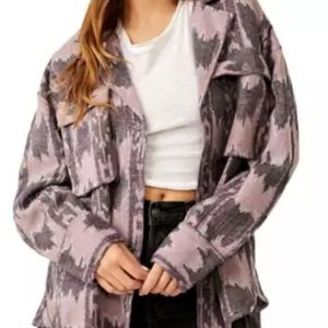 Free People Cargo Long Sleeve Shirt